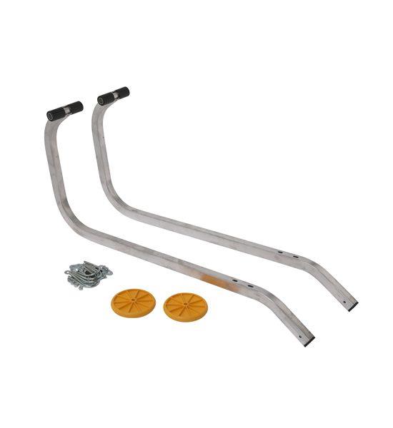 Ladder nokhaak set – aluminium nokhaken met wielen
